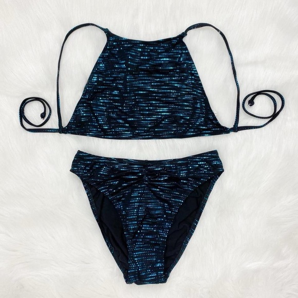 Black & blue vintage bathing suit